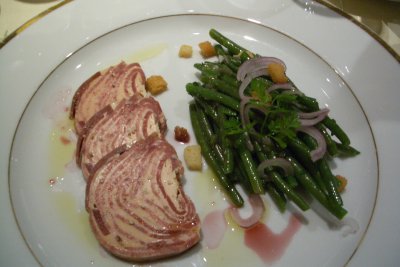 Pressé of tongue and foie gras